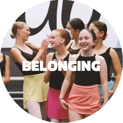 Group of smiling dance peers sharing a sense of belonging