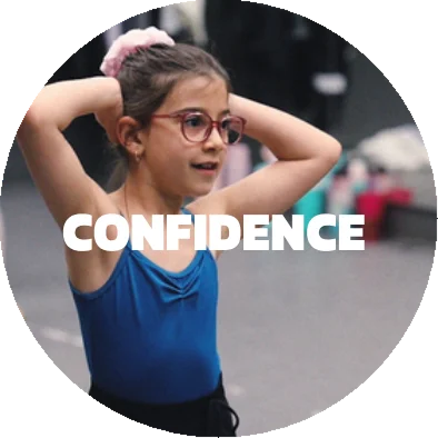 Young dancer practicing with confidence