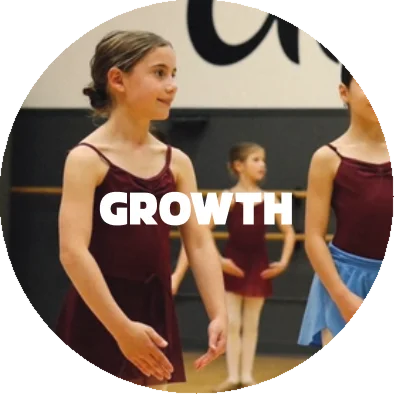 Dancers lining up at the barre ready for growth