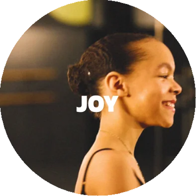 Smiling young dancer experiencing joy