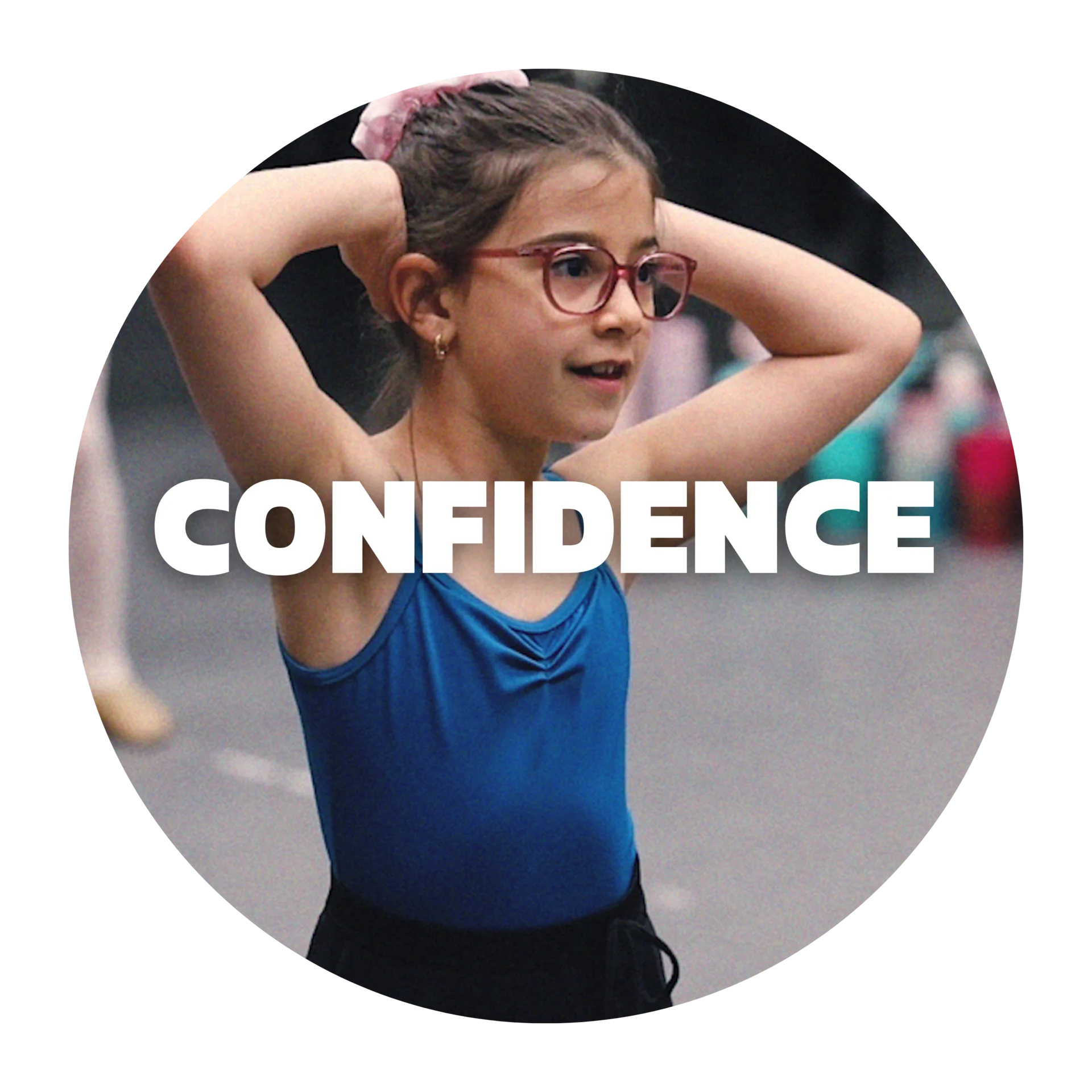Young dancer practicing with confidence