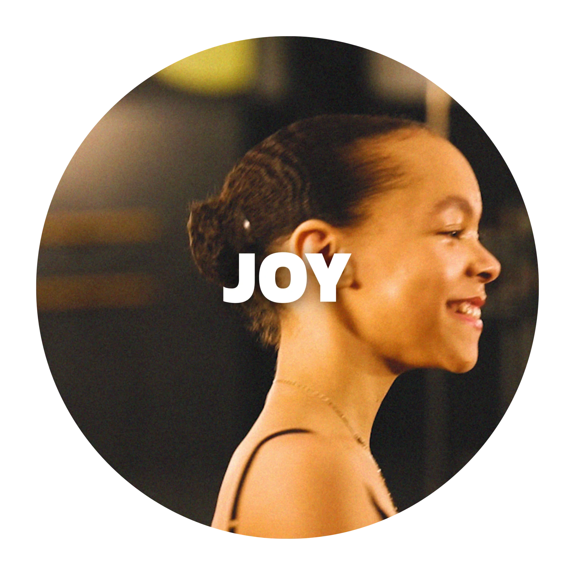 Smiling young dancer experiencing joy